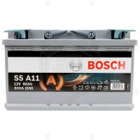 Автомобільний акумулятор Bosch  80Ah 800A 12V R AGM (175x190x315)