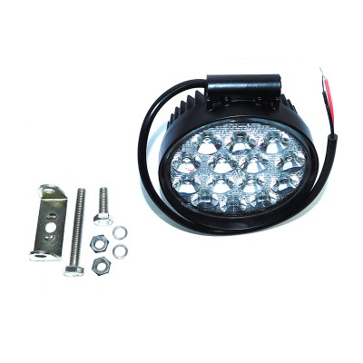 Фара LED кругла 42W, 14 ламп, 116*137,5мм, широкий промінь 12/24В (в-во Юбана)