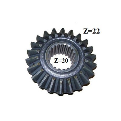Шестерня напівосі 20 шліців КАМАЗ Євро (Z=20/22) (в-во S.I.L.A. AC)