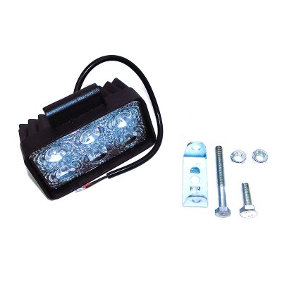 Фара LED прямокутна 18W, 6 ламп, 110*90мм, широкий промінь 12/24В (пр-во Юбана)