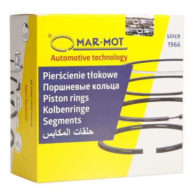 Кільця поршня 2-х цил. компресора (60,4) (к-т із 6 шт) (пр-во Mar-Mot)