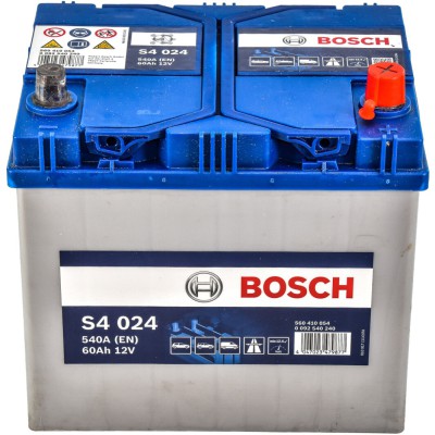 Автомобільний акумулятор Bosch 6СТ–60 Аз S4 024 (0 092 S40 240)