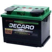 Автомобільний акумулятор Decaro START 60Ah 480A 12V R азия (175x190x242)