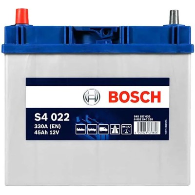 Автомобільний акумулятор Bosch 6СТ–45 Аз S4 022 (0 092 S40 220)