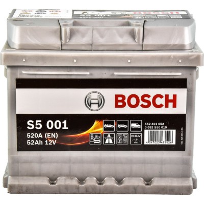 Автомобільний акумулятор Bosch 6СТ–52 S5 001 (0 092 S50 010)