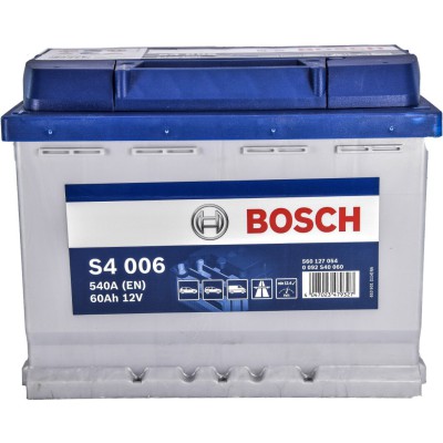 Автомобільний акумулятор Bosch 6СТ–60 S4 006 (0 092 S40 060)