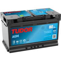 Автомобільний акумулятор Tudor 6СТ–80 Start-Stop AGM (TK800)