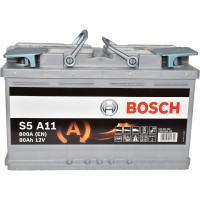 Автомобільний акумулятор Bosch 6СТ–80 S5 A11 AGM (0 092 S5A 110)
