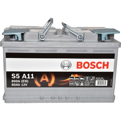Автомобільний акумулятор Bosch 6СТ–80 S5 A11 AGM (0 092 S5A 110)