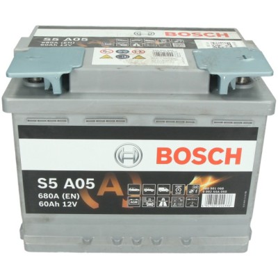 Автомобільний акумулятор Bosch 6СТ-60 S5 A05 AGM (0 092 S5A 050)