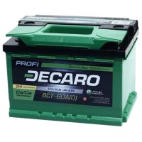 Автомобільний акумулятор Decaro PROFI 60Ah 600A 12V R (175x175x242)