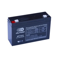 Акумуляторна батарея Outdo Industrial Battery OT12-6 12Ah 6A 6V (51x100x151)
