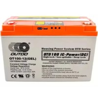 Акумуляторна батарея Outdo Industrial Battery OT100-12 GEL 100Ah 12A 12V (173x222x333)