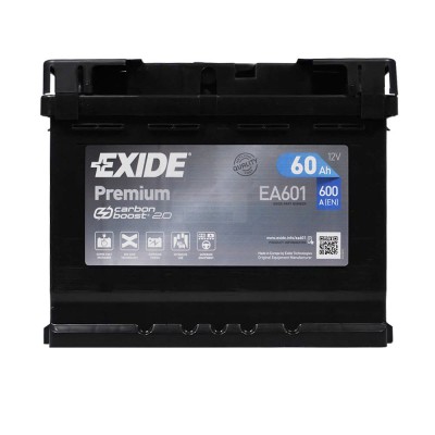 Акумуляторна батарея Exide Premium 6СТ-60  (EA601) (600А)