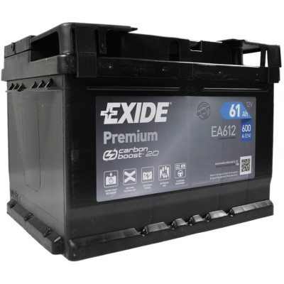 Акумулятор Exide Premium 6СТ-61 Низкопола Євро (EA612): Якість для європейських авто