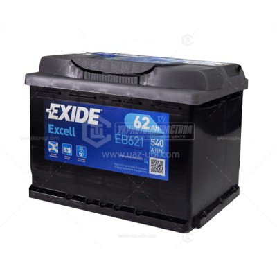 Акумуляторна батарея Exide Excell 6СТ-62 (EB621) (540А)