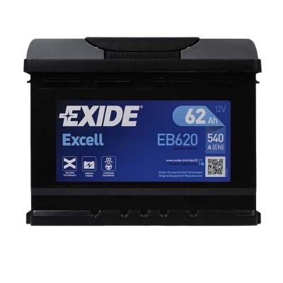 Акумуляторна батарея Exide Excell 6СТ-62 (EB621) (540А)