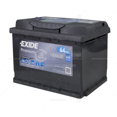 Акумуляторна батарея Exide Premium 6СТ-64 Євро (EA640) (640А)