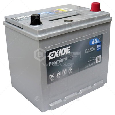 Акумуляторна батарея Exide Premium 6СТ-65 АЗІЯ Євро (EA654) (580А) 