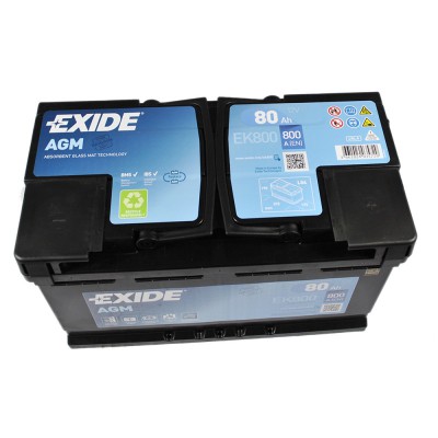 Автомобільний акумулятор Exide 6CT-80 AGM (EK800)