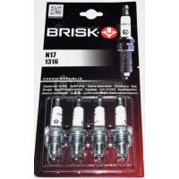 Свічка запалення ГАЗ 3302 дв.402 BRISK Classik (к-т-4ШТ)(блистер)(аналог  А14В)