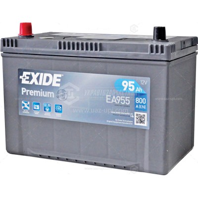 Акумуляторна батарея Exide Premium 6СТ-95 АЗІЯ (EA955) (800А)