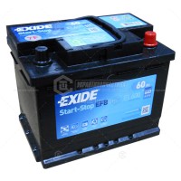 Автомобільний акумулятор Exide EFB 6СТ-60 Євро (EL600) (640А)