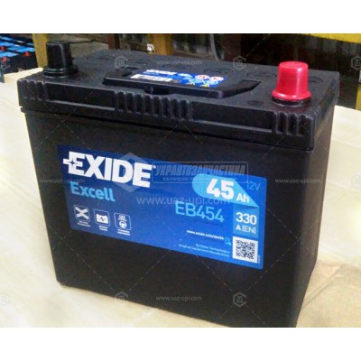Акумуляторна батарея Exide Excell 6СТ-45 АЗІЯ Євро (EB454) (330А)