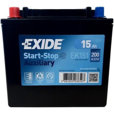 Акумуляторна батарея Exide AGM 6 CT-15 Євро (EK151) (200А)