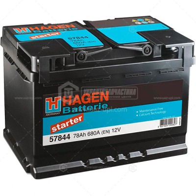 Акумуляторна батарея Hagen 6CT-78 Євро  (57844) (680А)