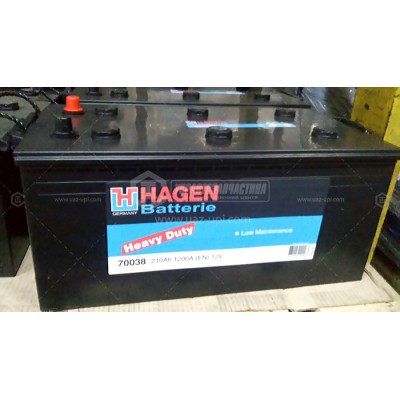Акумуляторна батарея 210 Hagen 6CT-210 (70038) (1200А)