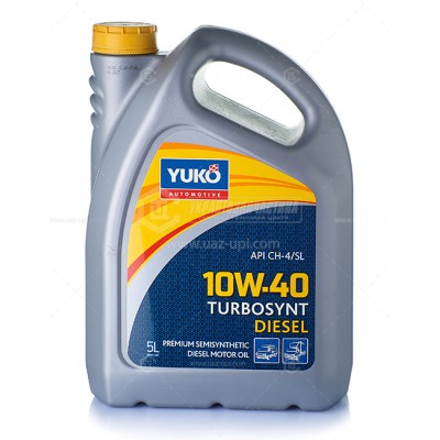 Олива моторна Юкойл TurboSynt Diesel 10W-40 API CH-4/SL, кан. 5л
