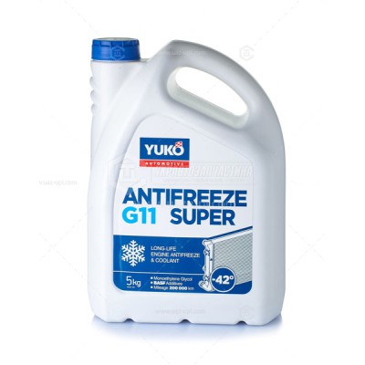 Антифриз Юкойл Antifreeze-40 (Super G-11, синій), 5кг