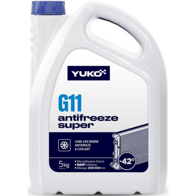 Антифриз Юкойл Antifreeze-40 (Super G-11, синій), 5кг