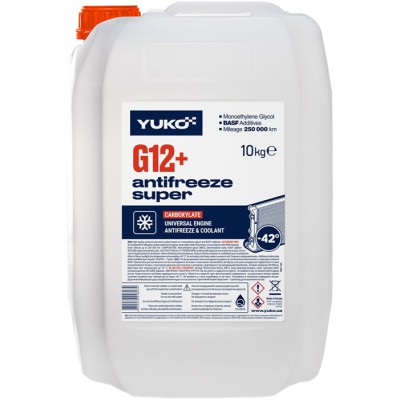 Антифриз Юкойл Antifreeze-40 (Super G-12+, червоний), 10кг/9л