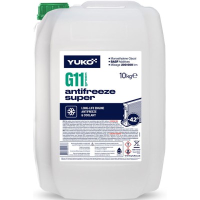 Антифриз Юкойл Antifreeze-40 (Super G-11, зелений), 10кг/9л