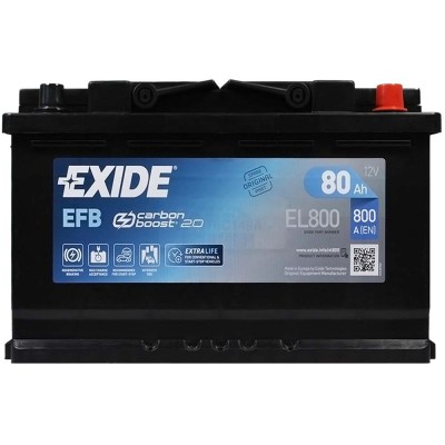 Акумуляторна батарея Exide EFB 6СТ-80 Євро (EL800) (720А)