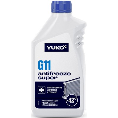 Антифриз Юкойл Antifreeze-40 (Super G-11, синій), 1л