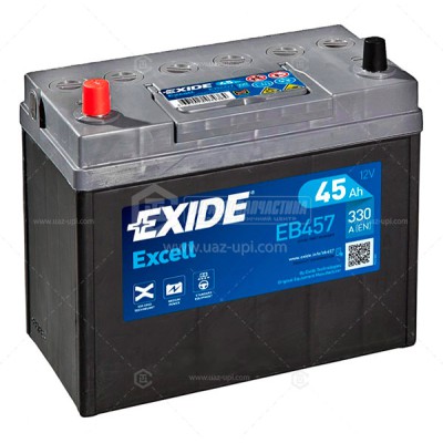 Акумуляторна батарея Exide Excell 6СТ-45 АЗІЯ (EB457) (330А)