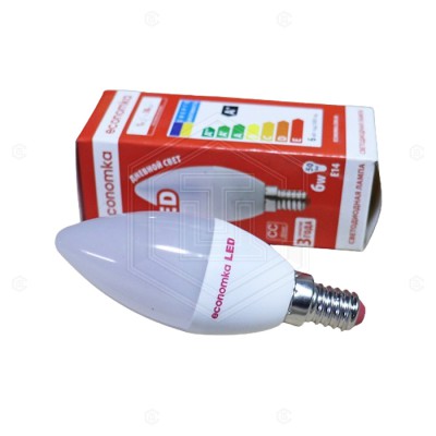 Лампа ТМ Экономка LED CN 6W Е14 4200К (свечка)