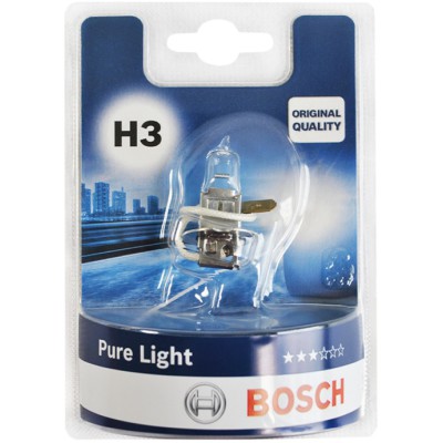 Лампа галогенна H3 12V 55W PK22s Pure Light SB (в-во Bosch)
