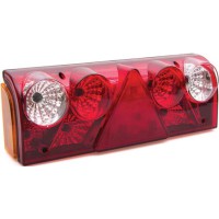 Скло ліхтаря заднього EUROPOINT II (білий поворотник, трикутник)