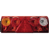 Скло ліхтаря заднього EUROPOINT II ліве (жовтий поворотник, трикутник)