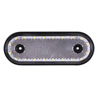 Ліхтар габарітний All Trucks LED білий овал 20 діод