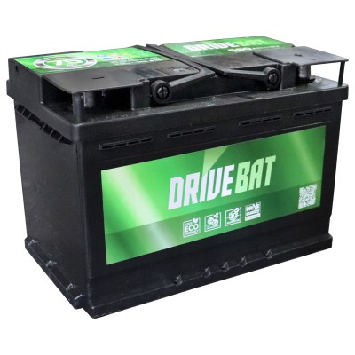 Акумуляторна батарея DRIVEBAT 6СТ-75 Є необслуговувана 