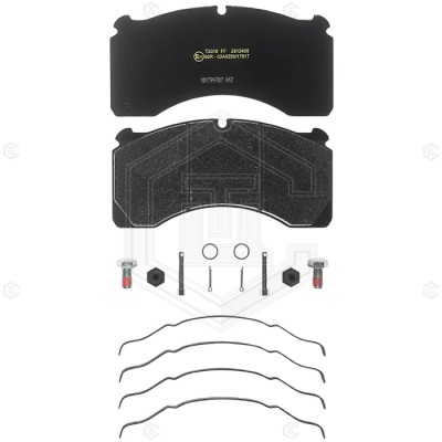 Колодки гальм. дискові WVA 29124 ROR MERITOR DX195 (З ПРИТИРОЧНИМ ПОКРИТТЯМ)