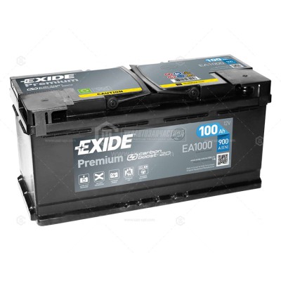 Акумуляторна батарея Exide Premium 6СТ-100 Євро (EA1000) 