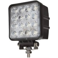 Фара LED додаткова прямокутна 12/24V 48W, 16 діодів, широкий промінь (АВД)