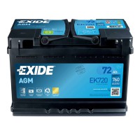 Автомобільний акумулятор Exide AGM 6СТ-72 Євро (EK720) (760А)