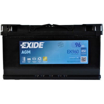 Акумуляторна батарея Exide AGM 6СТ-96 Евро (EK960) (850А)